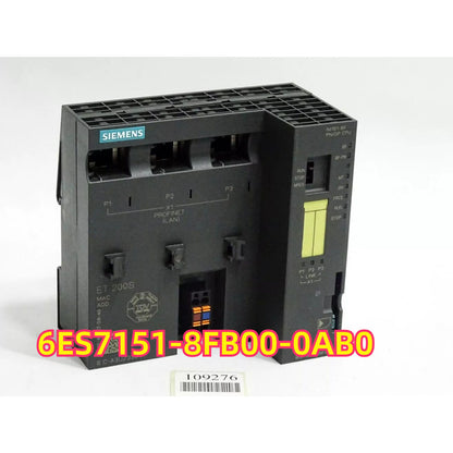 Siemens ET 200S PLC module 6ES7 151-8FB00-0AB0, PROFINET interface, industrial automation component.