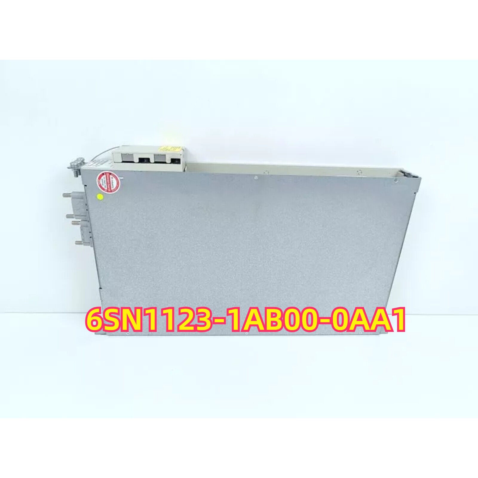 Siemens SINAMICS S120 control unit 6SN1123-1AB00-0AA1, silver metal casing, industrial automation part.