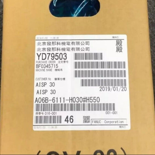 FANUC A06B-6111-H030#H550 Servo Amplifier label, product details and specifications