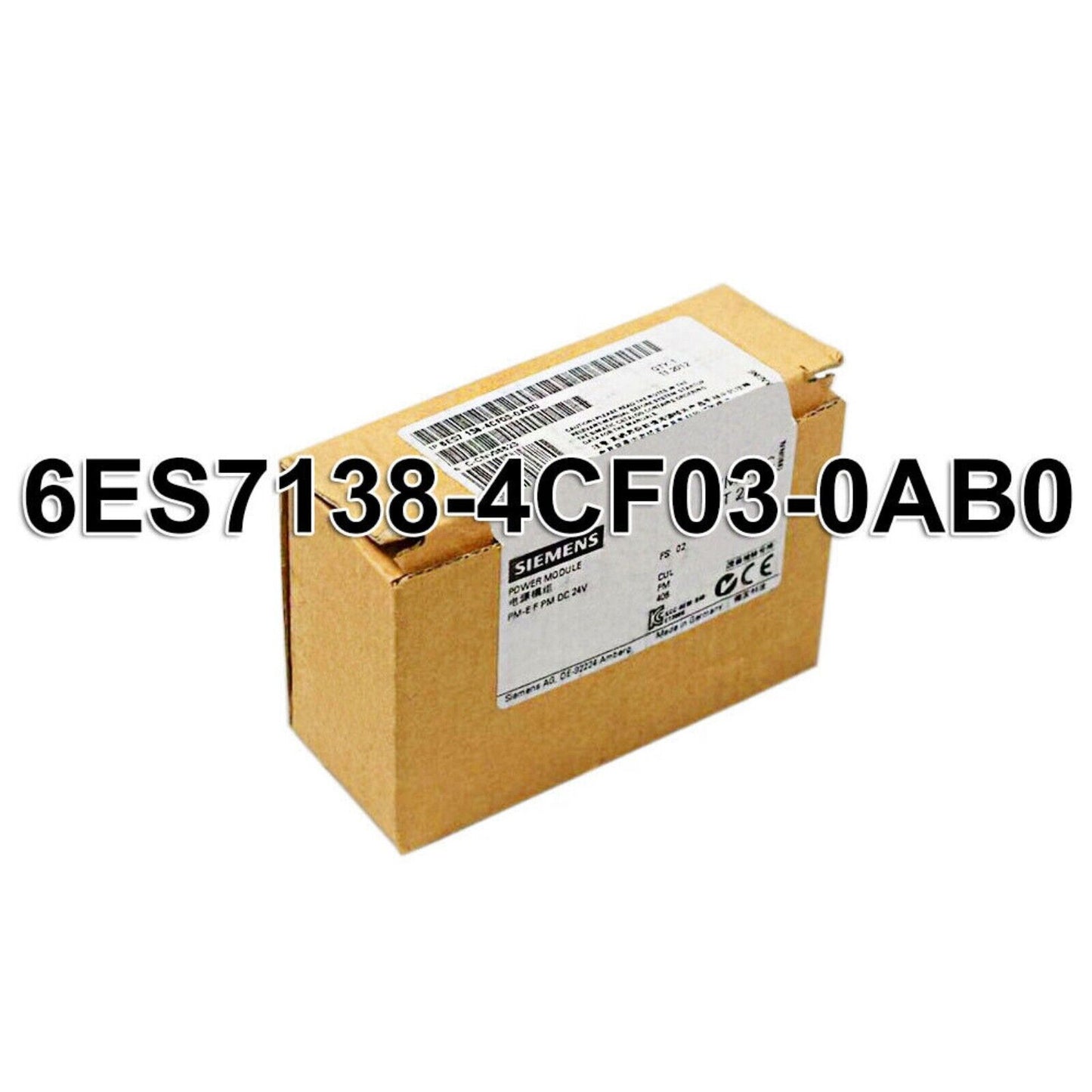 Industrial Communication | Siemens | 6ES7 138-4CF03-0AB0 6ES7138-4CF03-0AB0 PM-E Power Modules for ET200S
