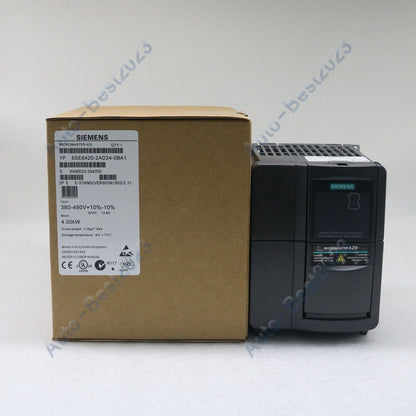 Siemens MICROMASTER 420 Drive, Model 6SE6420-2AD24-0BA1, industrial automation part in box. 4.00kW, Made in EU.