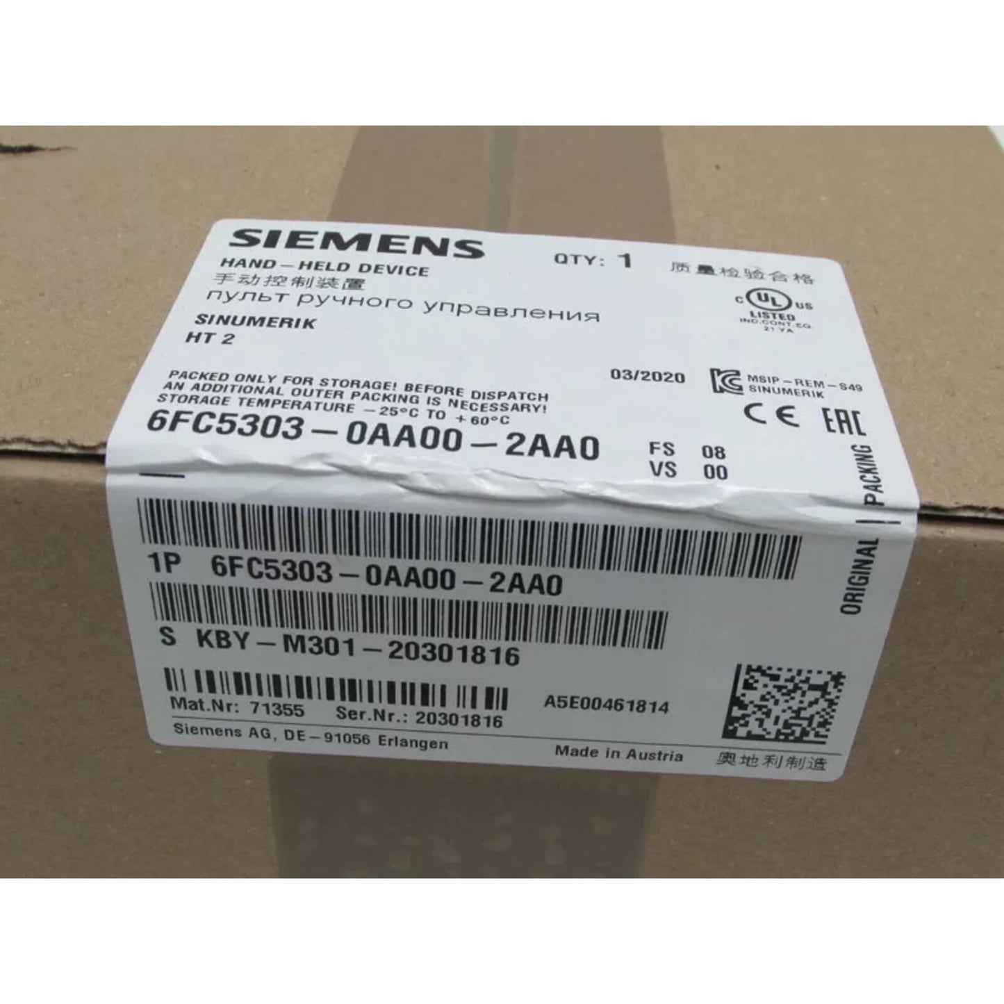 SINAMICS S120 / SINUMERIK | Siemens | 6FC5 303-0AA00-2AA0 Hand Handheld Wheel 6FC5303-0AA00-2AA0
