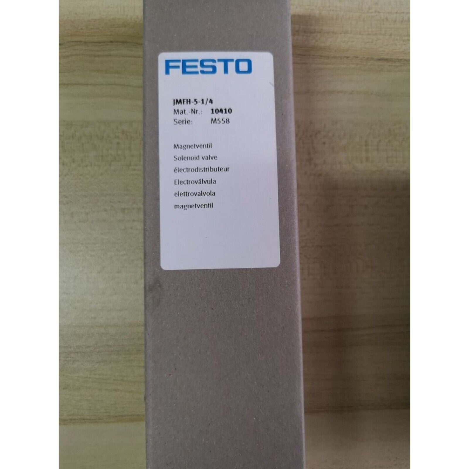 Festo JMFH-5-1/4 Solenoid valve. Industrial automation part with M558 series. Electrical equipment.