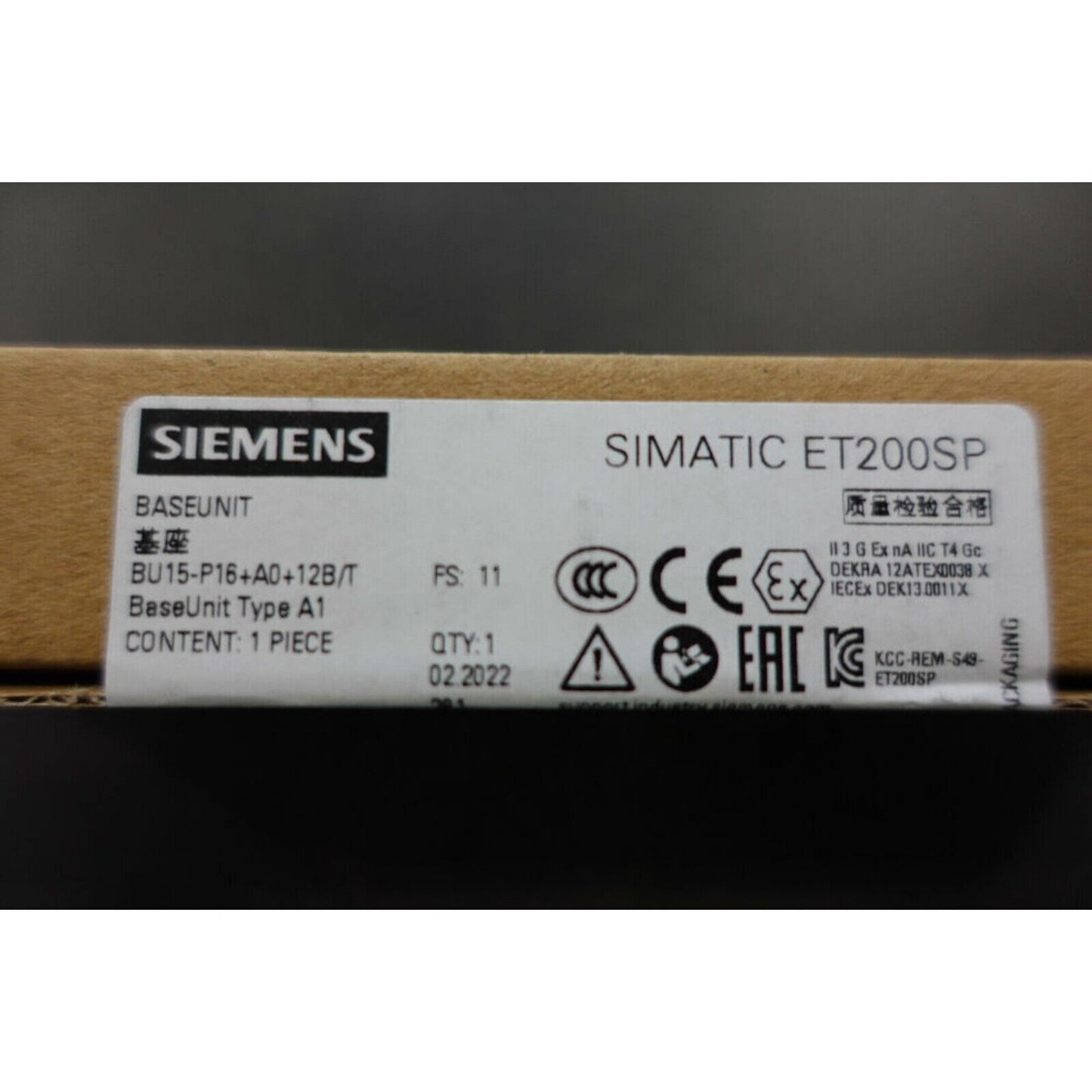 Industrial Communication | Siemens | 6ES7193-6BP00-0BA1 6ES7 193-6BP00-0BA1 SIMATIC ET 200SP BaseUnit
