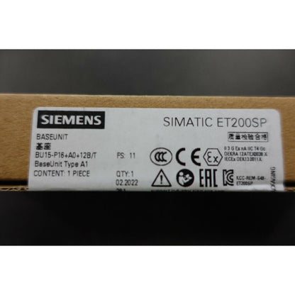 Industrial Communication | Siemens | 6ES7193-6BP00-0BA1 6ES7 193-6BP00-0BA1 SIMATIC ET 200SP BaseUnit