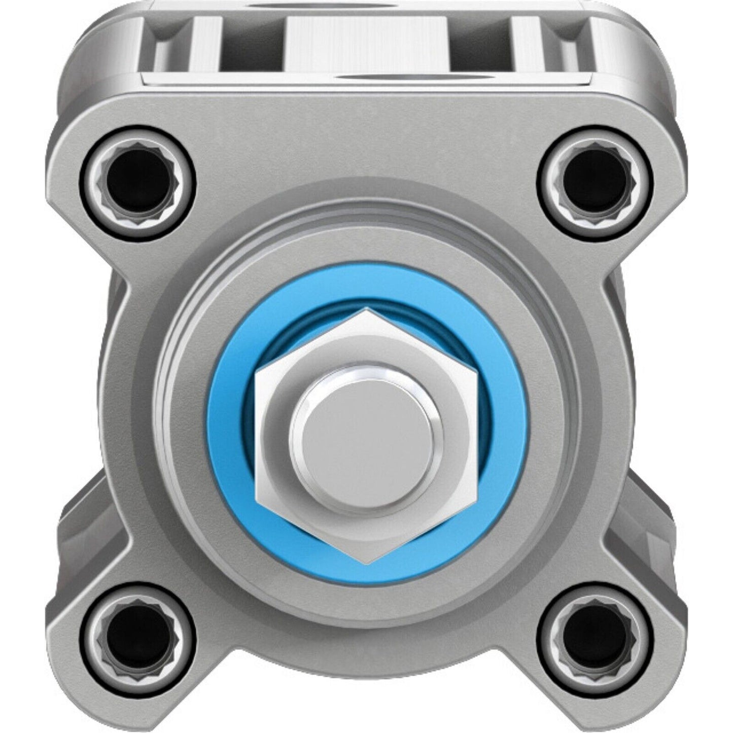 Festo DSBC-32-40-PPSA-N3 ISO standard cylinder, industrial automation part, gray and blue details.