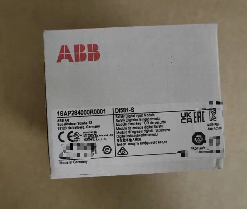 ABB DI581-S Safety Digital Input Module, 1SAP284000R0001, industrial automation part, new condition