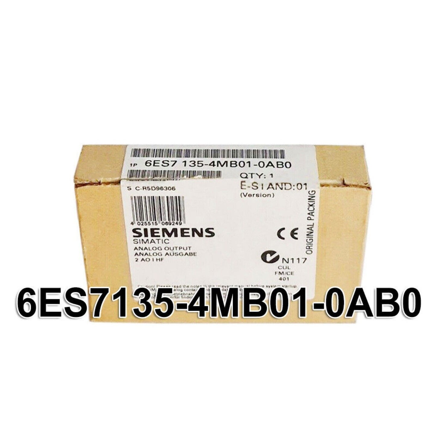 Industrial Communication | Siemens | 6ES7135-4MB01-0AB0 6ES7135-4MB01-0AB0 DP Electronics Module ET 200S