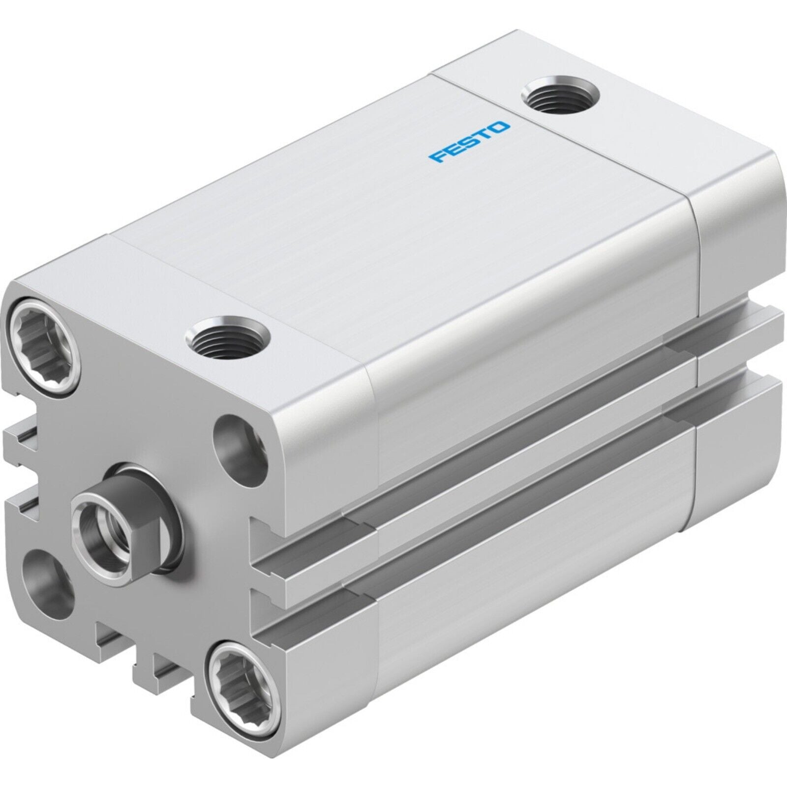 Festo ADN-32-40-I-P-A pneumatic cylinder, industrial automation component, aluminum housing, and visible Festo logo