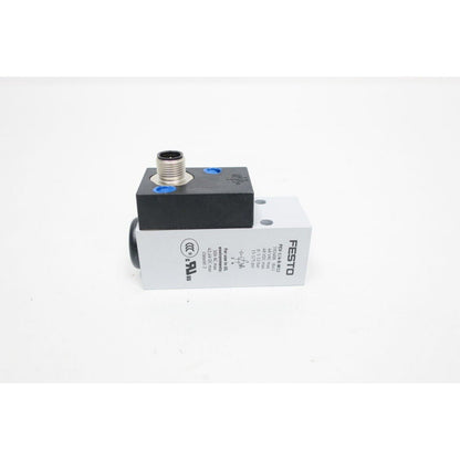 Festo PEV-1/4-B-M12 pressure switch, industrial automation component, 48VAC/VDC, 1-12 bar.