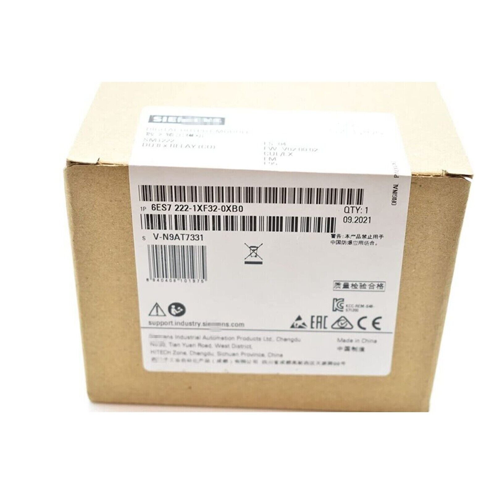 Siemens S7-1200 Digital Output Module SM1222 in original box, part number 6ES7 222-1XF32-0XB0