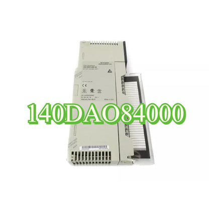Schneider Electric 140DAO84000 I/O module, industrial automation part in box for fast shipping.