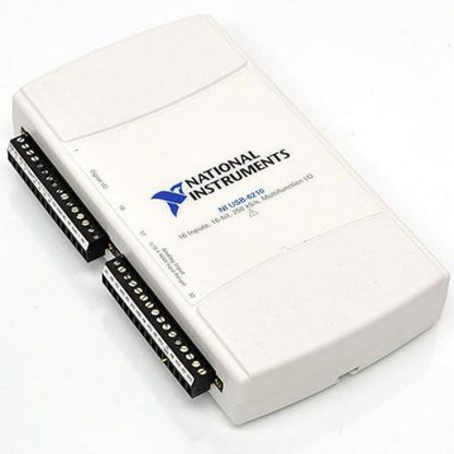 National Instruments USB-6210 Multifunction I/O Device, white case, 16 Inputs, 16-bit, 250 kS/s.