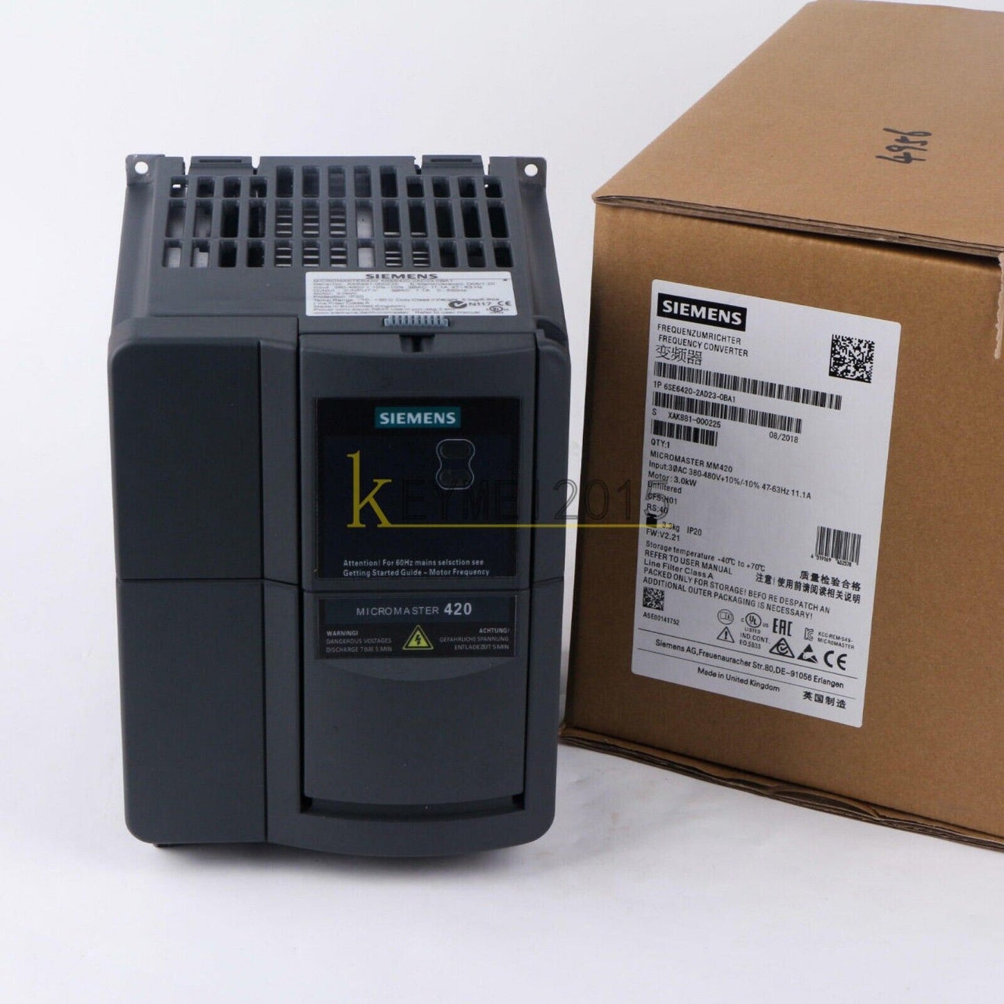 Series: Variable Frequency Drive | Siemens | 6SE6420-2AD23-0BA1 6SE6 420-2AD23-0BA1 MICROMASTER 420 with Filter