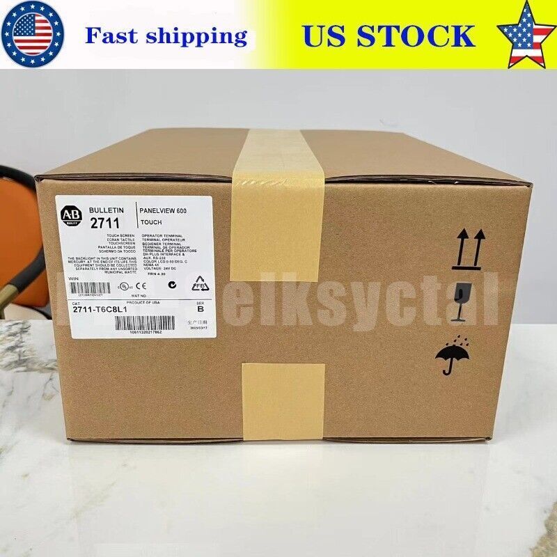 Allen-Bradley PanelView 600 2711-T6C8L1 Operator Interface box, fast shipping, US stock.