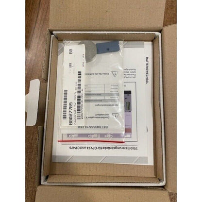 B&R 7CP474.60-xxx PLC module component package with documentation, battery, and stabilization bridge for CPx74 and CP476.