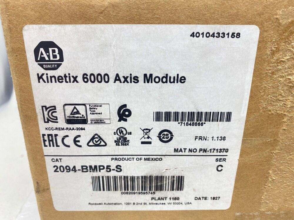 Allen-Bradley 2094-BMP5-S AB Kinetix 6000 Axis Module Servo Drive NEW IN BOX