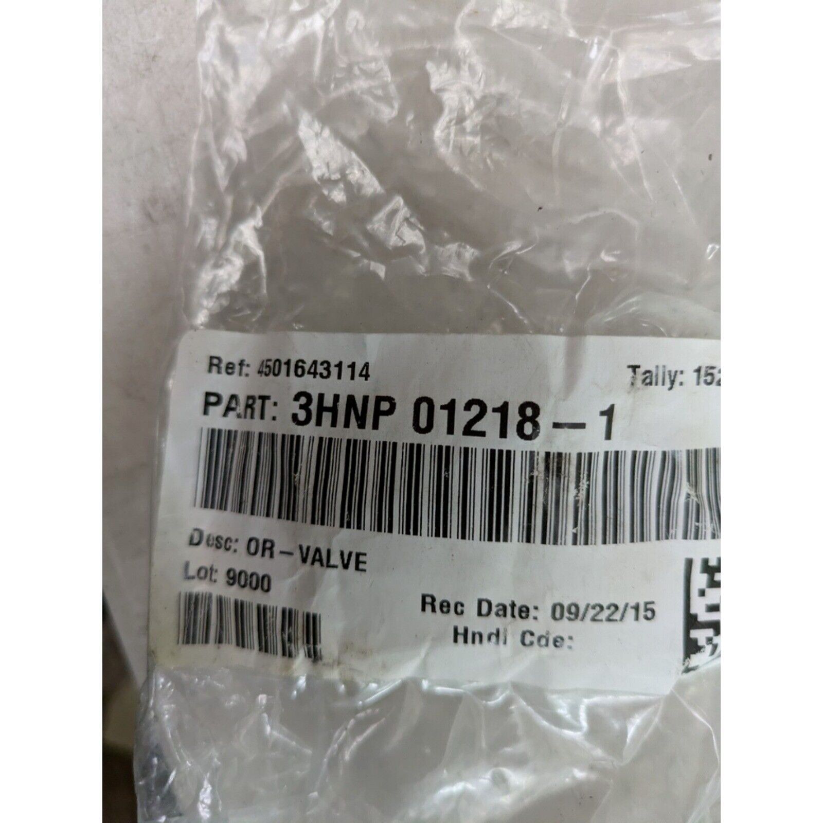 Festo OR valve component, labeled 3HNP 01218-1, industrial automation part