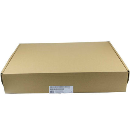 SIMATIC MP377 HMI multi-panel in a brown cardboard box, ready for shipping or storage.