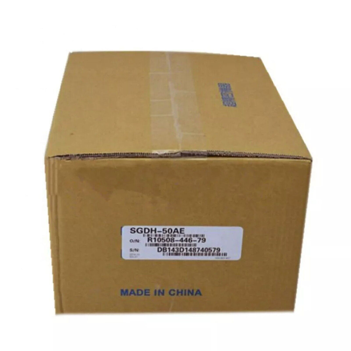 YASKAWA SGDH-50AE Servo Driver in a cardboard box, Made in China.