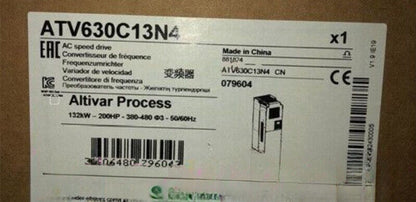 Schneider ATV630C13N4 AC Speed Drive Label - Industrial Automation Component