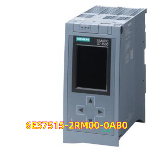 Siemens SIMATIC S7-1500 PLC, Model 6ES7515-2RM00-0AB0, industrial automation equipment