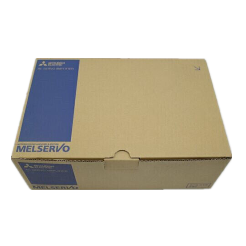 Mitsubishi MR-J2S-40A-S004 Servo Driver in original box, brown cardboard, MELSERVO label, industrial automation part.