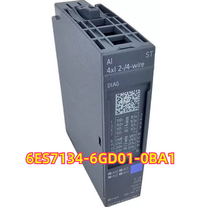 Siemens SIMATIC ET 200SP 6ES7134-6GD01-0BA1 Analog Input Module, 4xI 2-/4-wire, diagnostic features, black/grey.