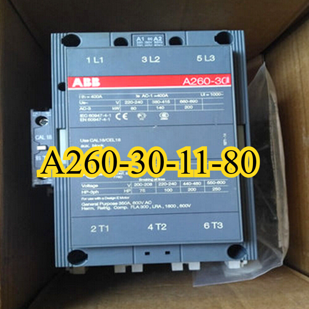 PLC | ABB | A260-30-11 Contactor 110V、220-230V 50Hz / 230-240V 60Hz、380-400V