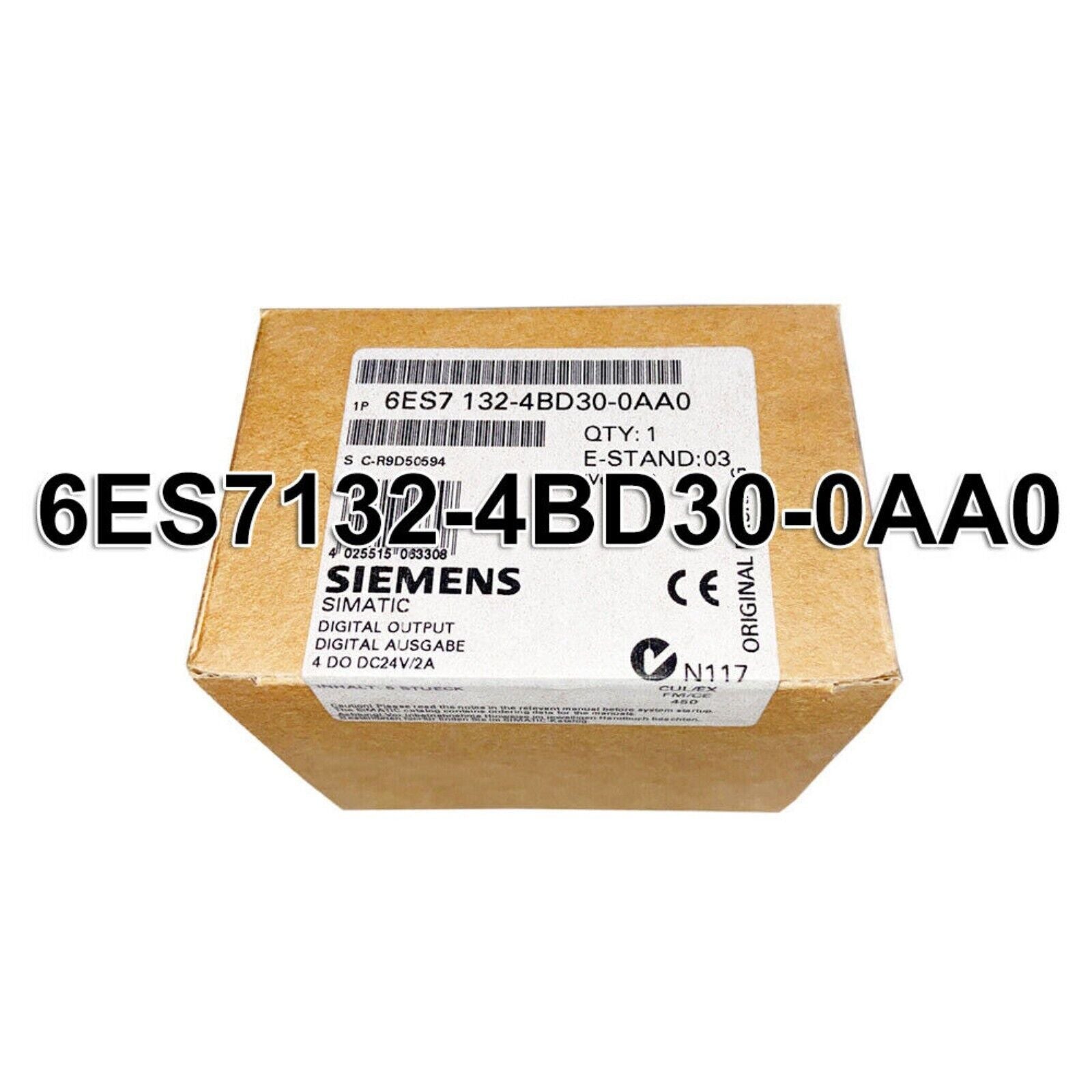 Siemens SIMATIC DP Module 6ES7132-4BD30-0AA0. Digital Output Module for ET200S series, industrial automation part.