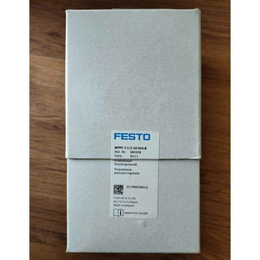 Festo MPPE-3-1/2-10-010-B Proportional Pressure Regulator, model 161174, industrial automation part