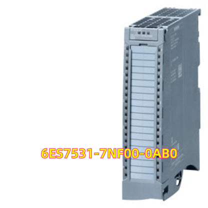 Siemens S7-1500 analog input module 6ES7 531-7NF00-0AB0. Industrial automation part for PLC systems.