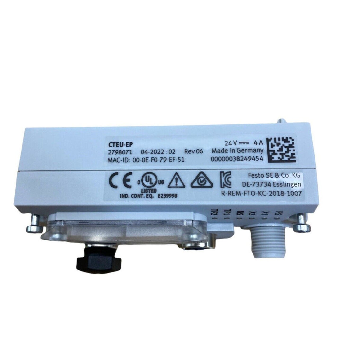 Festo CTEU-EP Universal Interface Module, Industrial Automation Part, 24V, Made in Germany.