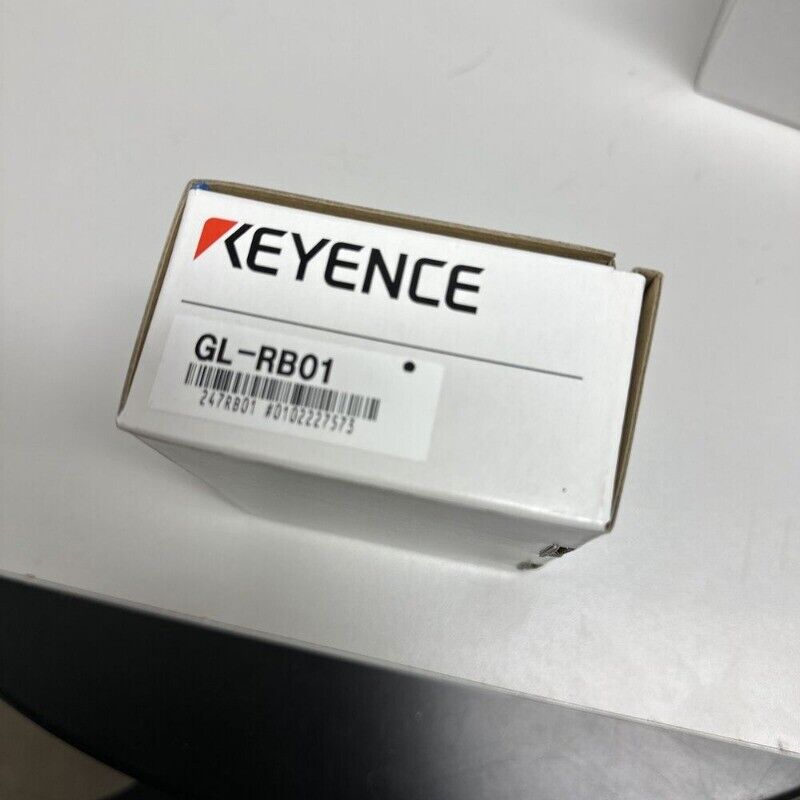 Keyence GL-RB01 laser sensor box, product packaging, new industrial automation sensor
