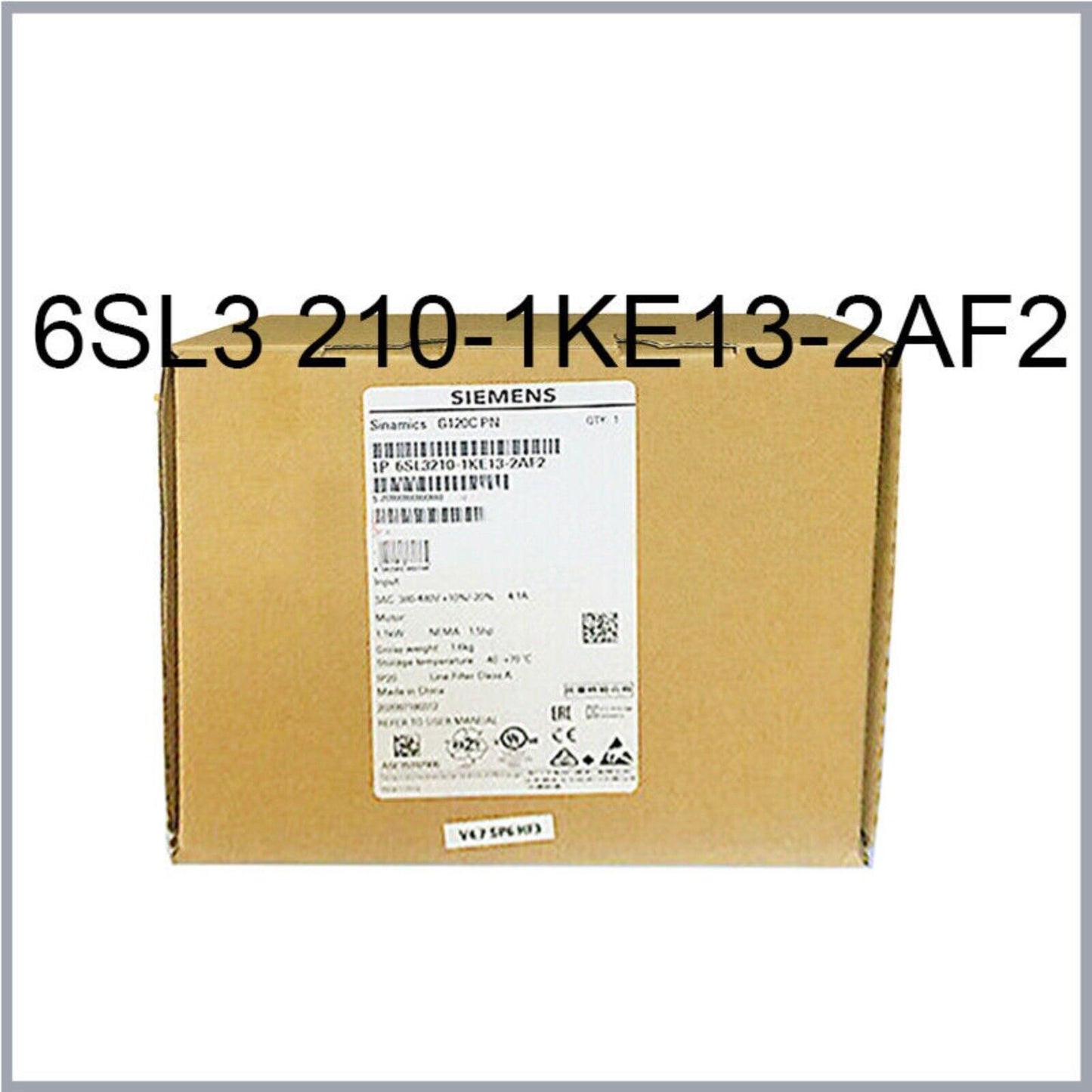 Siemens SINAMICS G120C PLC Module 6SL3210-1KE13-2AF2 in box. Industrial automation part.