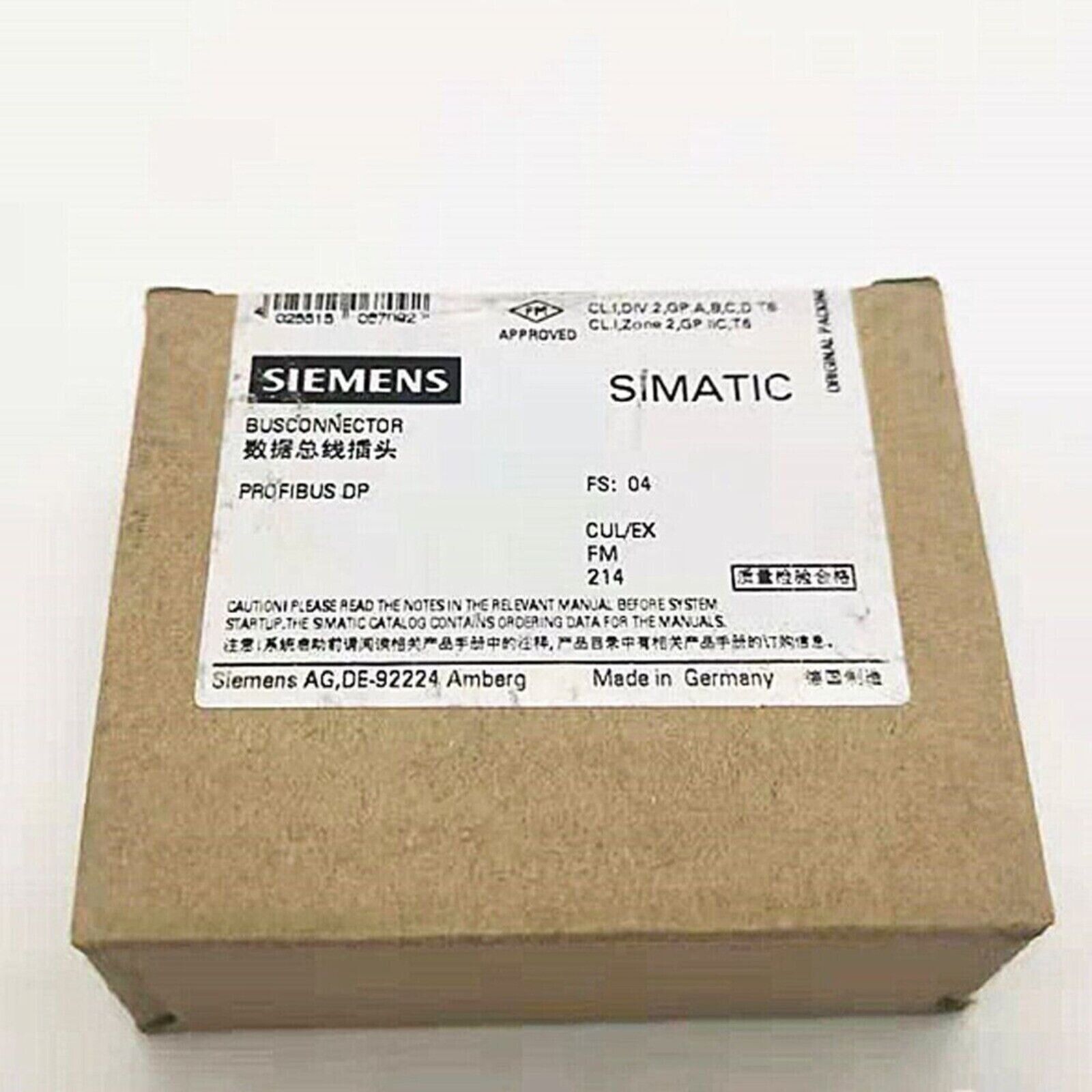 Siemens SIMATIC PROFIBUS DP Bus Connector, packaged in brown box, Made in Germany