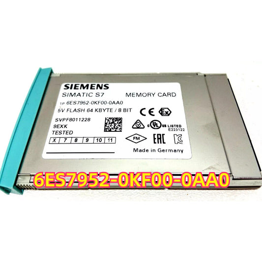 Siemens SIMATIC S7 Memory Card 6ES7952-0KF00-0AA0, 64KB, Tested, Made in Germany