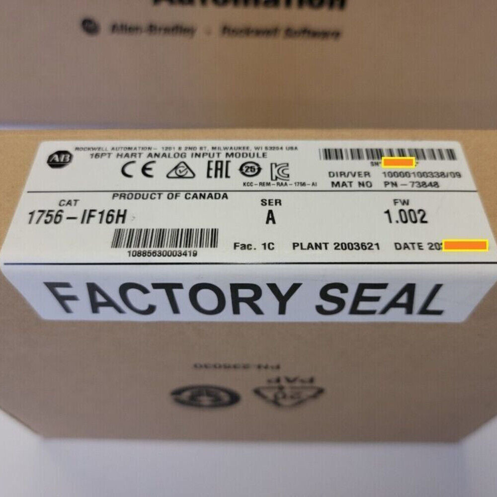 Allen-Bradley 1756-IF16H ControlLogix Analog Input Module Box, Factory Sealed