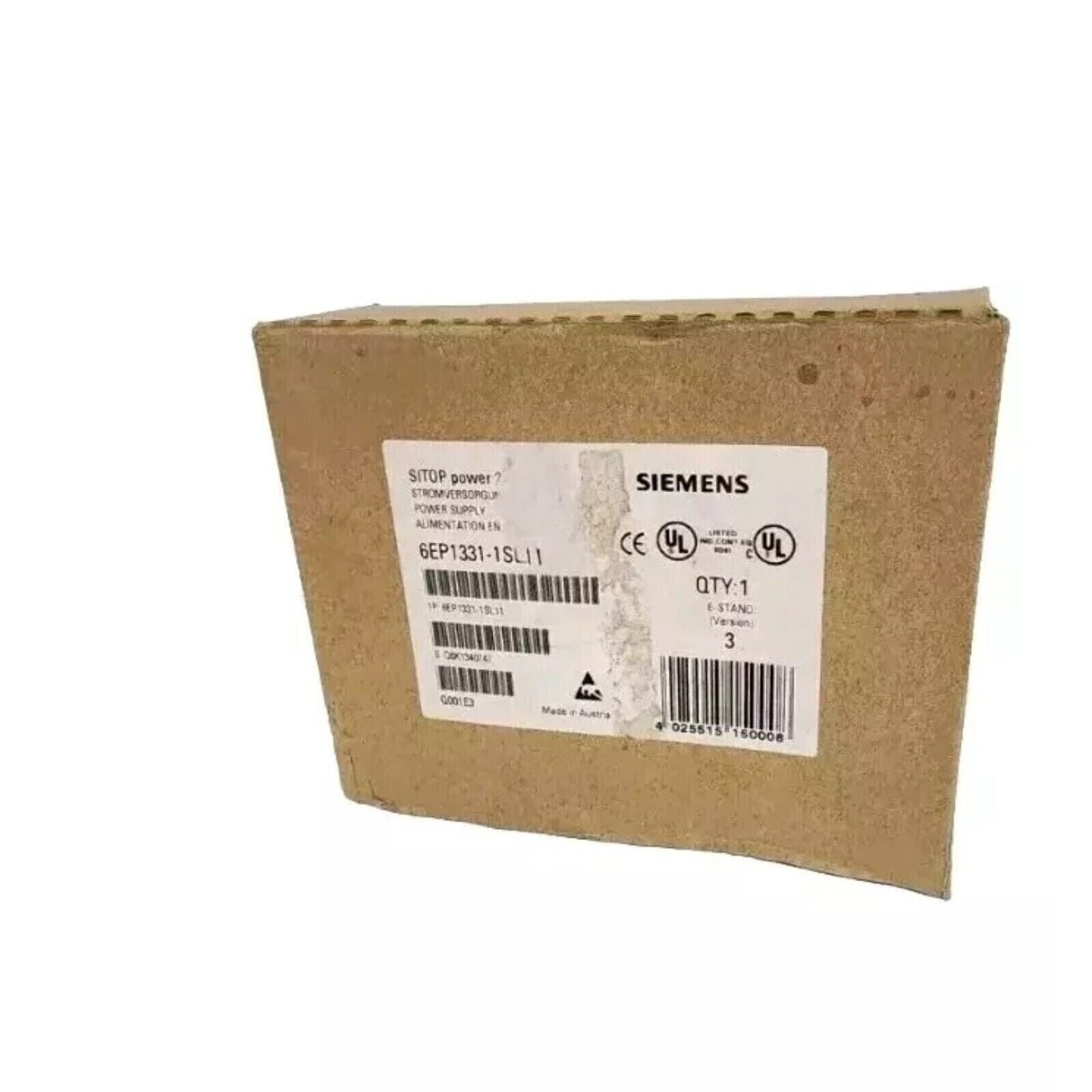 Siemens 6EP1331-1SL11 power supply module in box, SITOP power