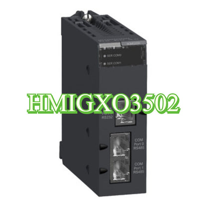 Schneider HMIGXO3502 7" Color Touch Screen Panel, industrial automation part, with RS232 and COM ports.