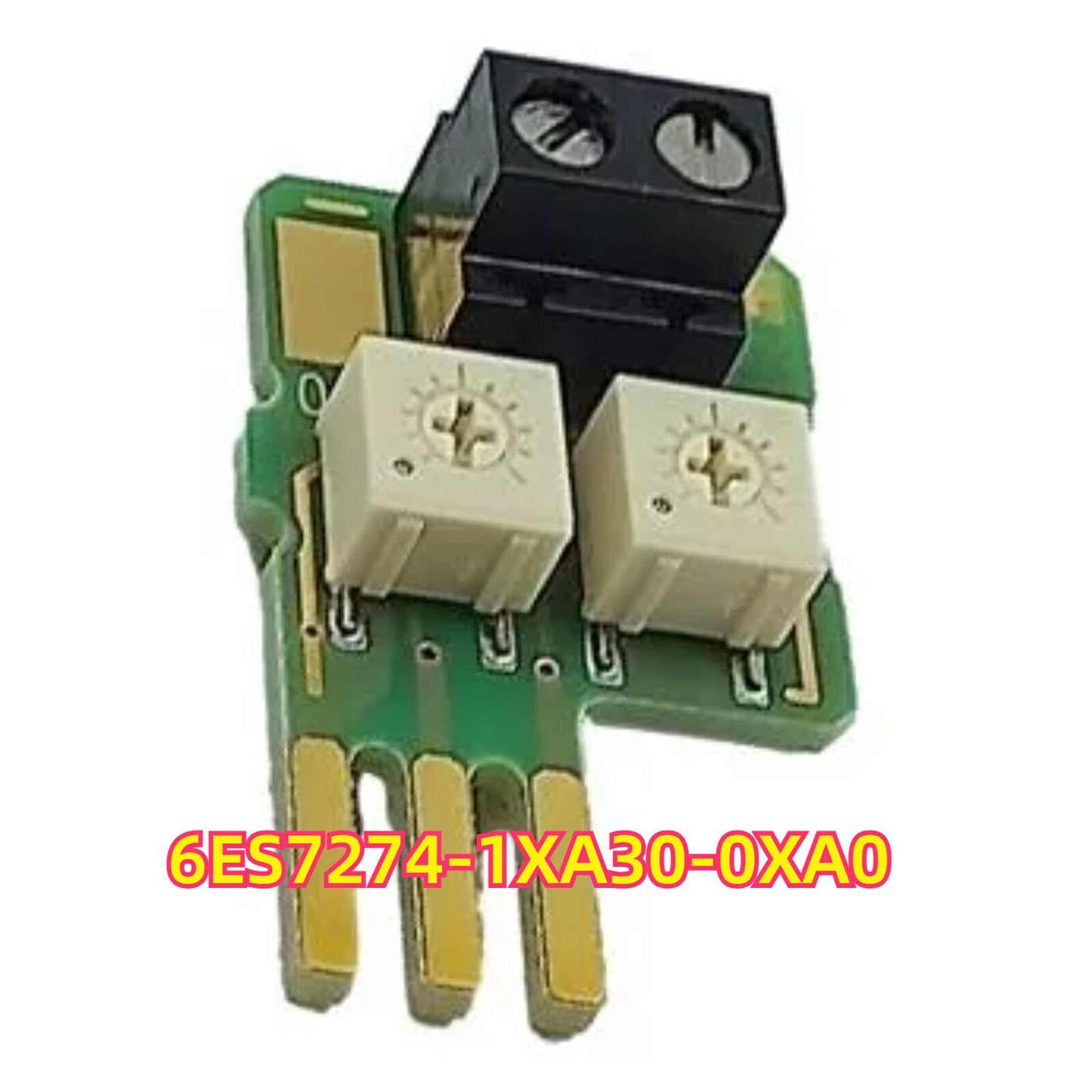 Siemens SIMATIC S7-1200 PLC 6ES7274-1XA30-0XA0, Green PCB, cream components, and black terminal block.