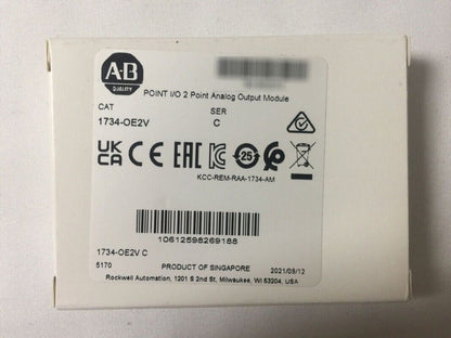 New Allen Bradley 1734-OE2V / C POINT I/O 2 Point Analog Output Module !AB