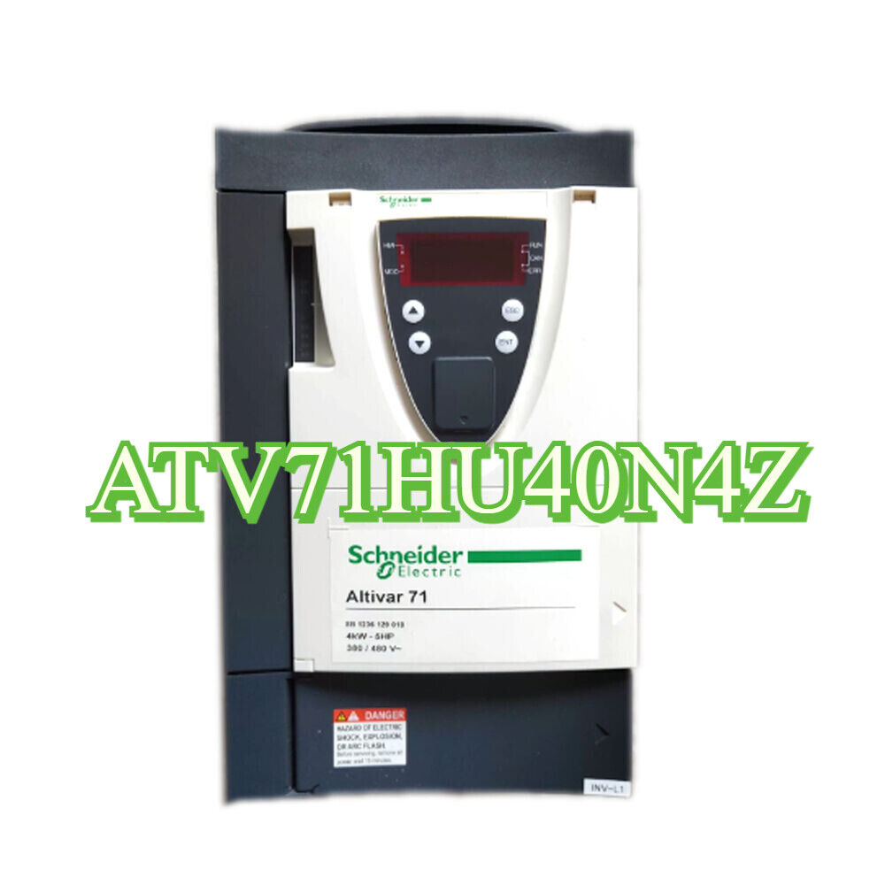 Schneider ATV71HU40N4Z Variable Frequency Drive, 4KW 5HP 460V, Altivar 71 Series Inverter, industrial automation equipment
