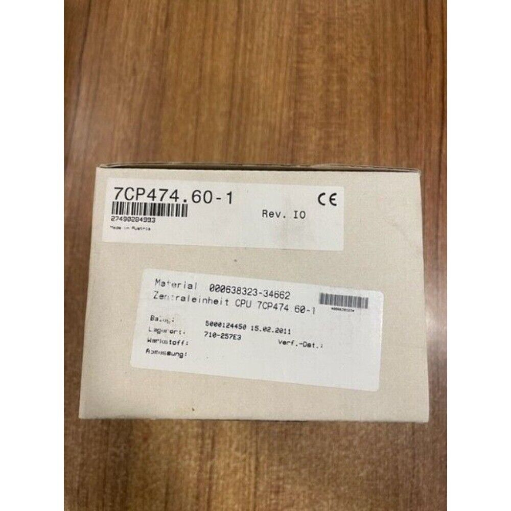 B&R 7CP474.60-1 Industrial Automation CPU, product packaging with identification.