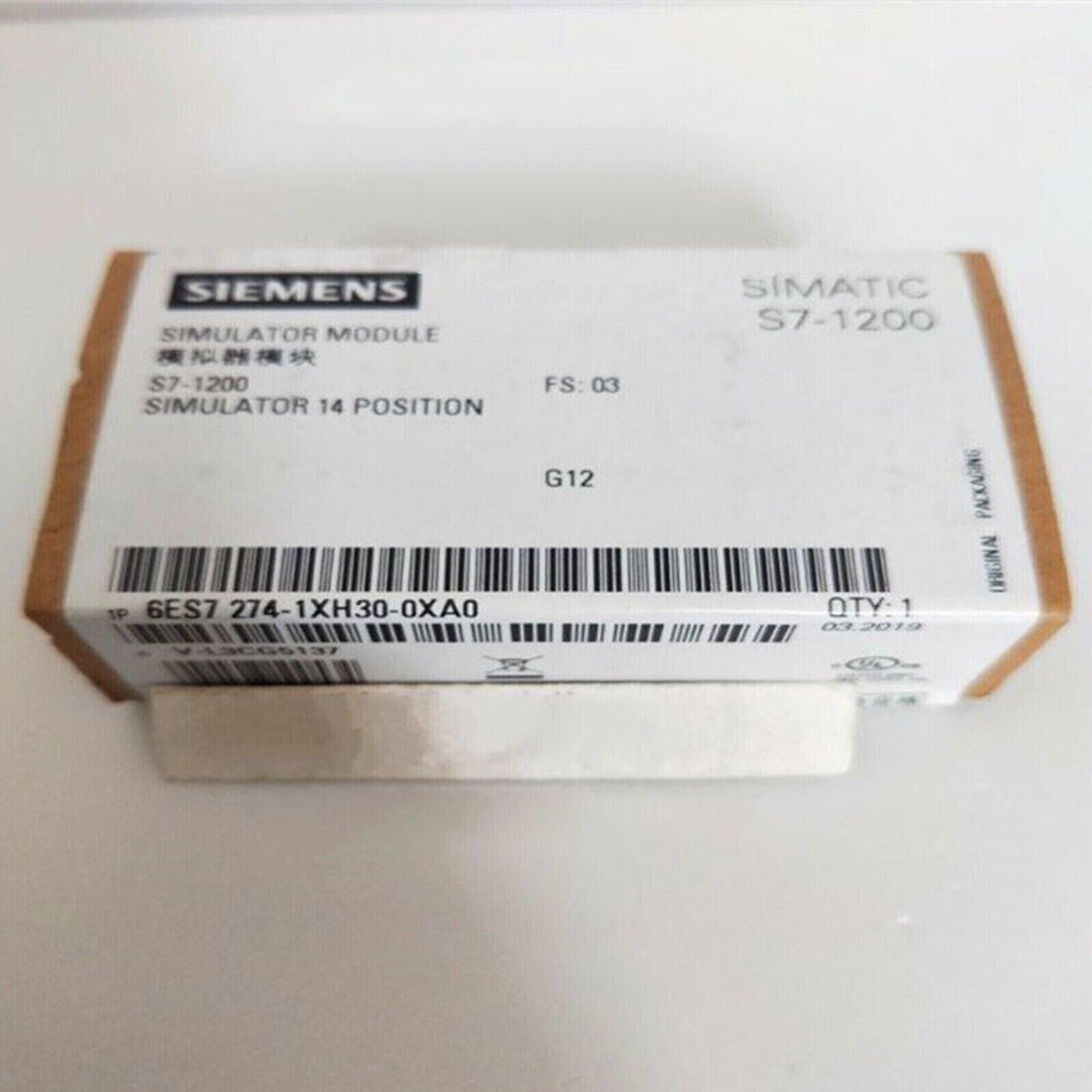 Siemens SIMATIC S7-1200 simulator module packaging 6ES7 274-1XH30-0XA0, white box