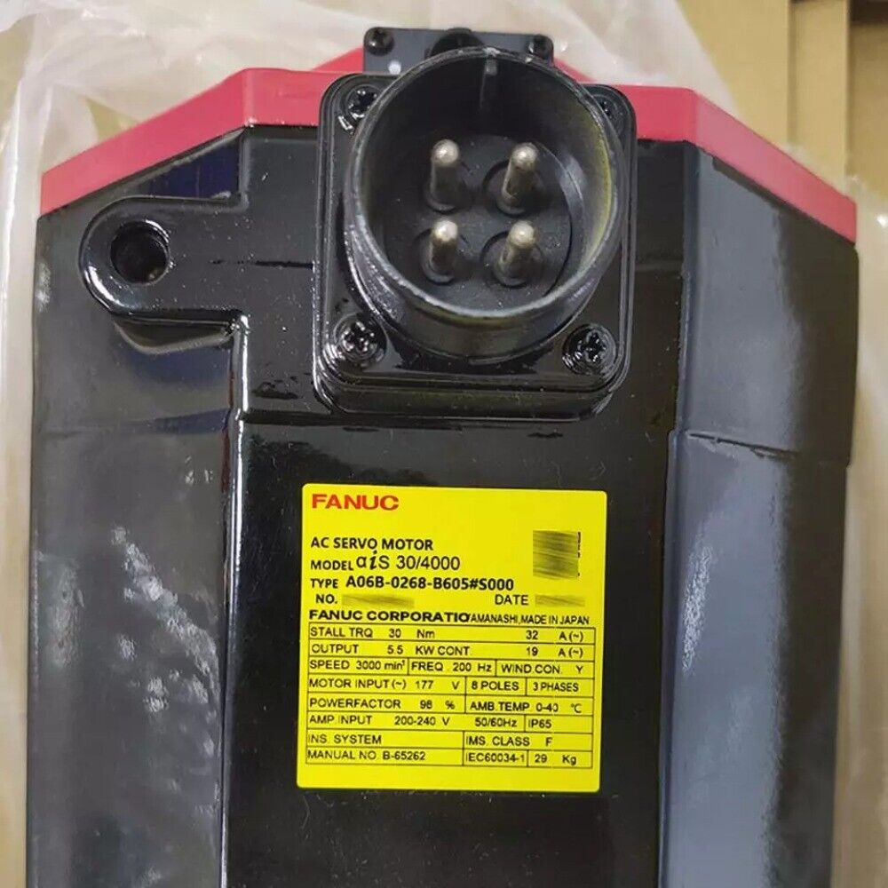 FANUC A06B-0268-B605#S000 Servo Motor, industrial automation part, with specifications visible. New condition.