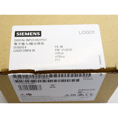 New Siemens 6ED1 055-1CB10-0BA2 6ED1055-1CB10-0BA2 LOGO DM16 24 expansion module