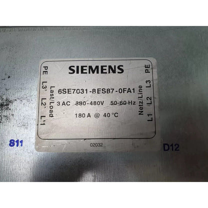 Drive | Siemens | 6SE7031-8ES87-0FA1 6SE7 031-8ES87-0FA1 SUPPRESSION FILTER