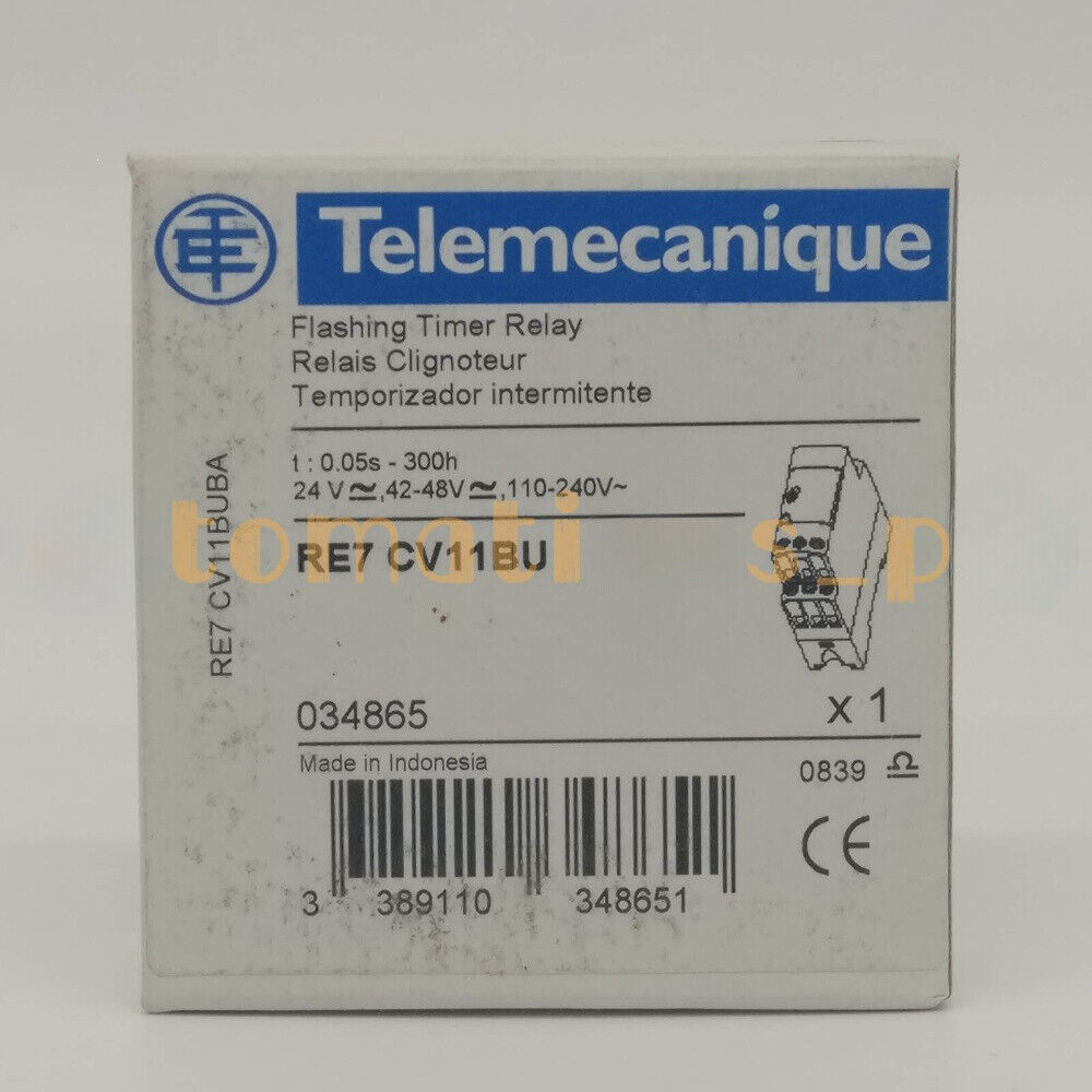 Telemecanique RE7 CV11BU Flashing Timer Relay, Industrial Automation Component