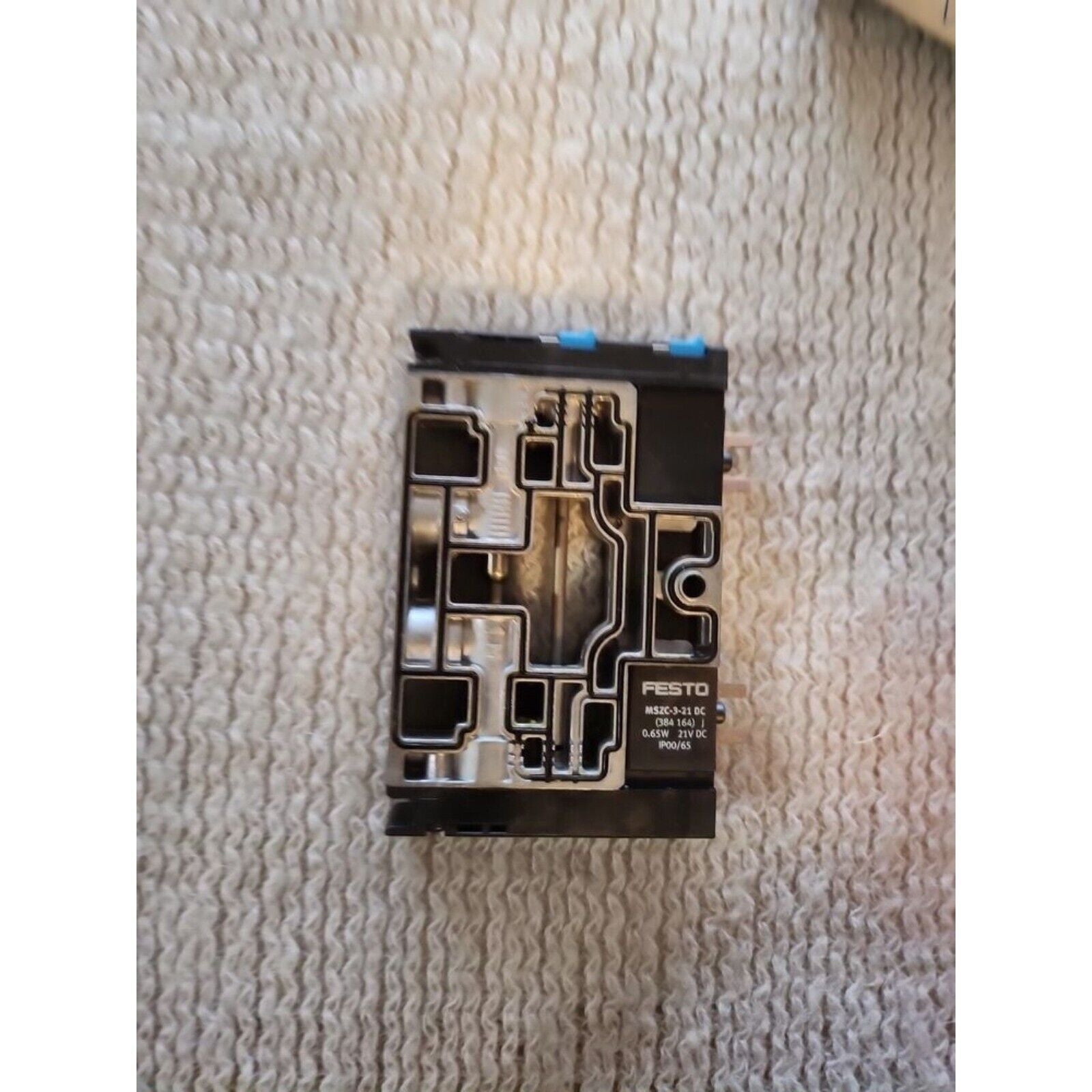 FESTO MSZC-3-21 DC industrial automation component, silver and black, pneumatic system part